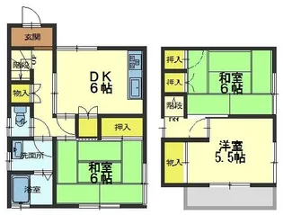 広島県福山市多治米町3【一戸建】の間取り