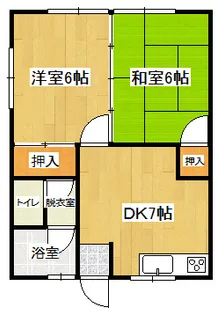 コーポ藤山【1階】の間取り