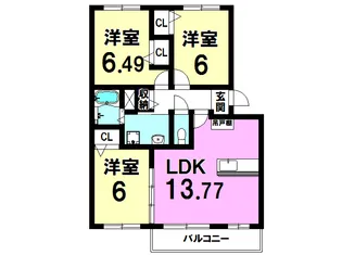 セレナーデ【3階】の間取り