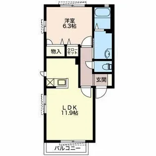 サウスコル C棟【2階】の間取り