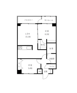 メゾン・ド・一光【8階】の間取り