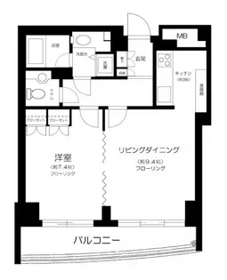 イトーピア広尾ヒルズクローチェ【8階】の間取り
