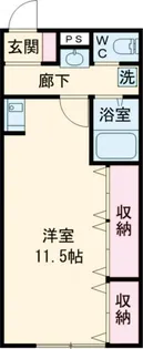 ウエダハイツ【1階】の間取り