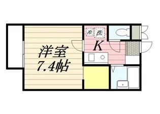 アパルトメントデュエットB棟【1階】の間取り