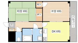 グランドールTakagai【3階】の間取り