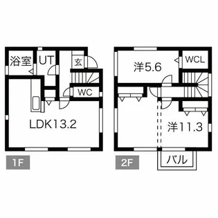 愛知県清須市上条2【一戸建】の間取り