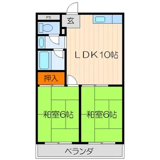 WESTヒルズ門真【4階】の間取り