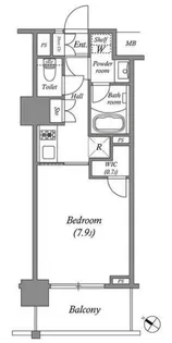 ザ・レジデンス赤坂檜町【6階】の間取り