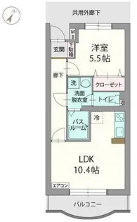 アビタシオンB【2階】の間取り