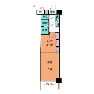 S-RESIDENCE神沢afford【2階】の間取り