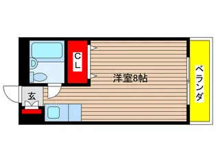 第三村西マンション【1階】の間取り