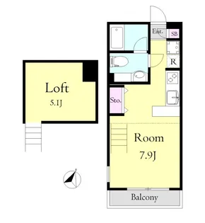 ルナソーレ【1階】の間取り