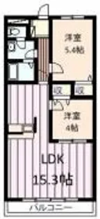 メゾン・ボヌール【4階】の間取り