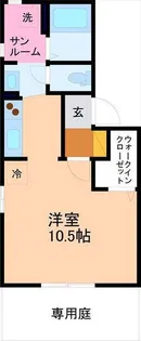 ラフィーネ鶴ヶ丘【1階】の間取り