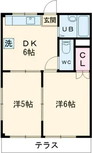 ハイツ八十七 B棟【1階】の間取り