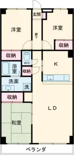 ベルデ相模大野【3階】の間取り