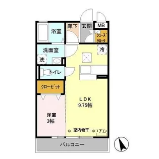 メゾン グリーンヒル【1階】の間取り