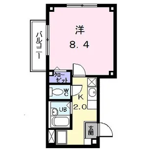アヴェニールS・K【1階】の間取り