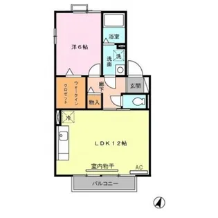 メゾンドリーフ【2階】の間取り