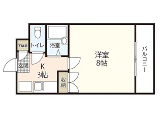 チェリーヒルズ南観音【3階】の間取り