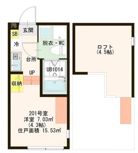 ヴィクトワール六町【2階】の間取り