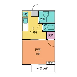 メゾン小川【2階】の間取り