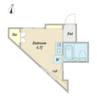 プリズム西横浜【1階】の間取り