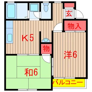 レーベン林【2階】の間取り