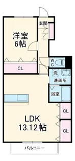 メモリーハイツ【1階】の間取り