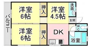 クレッシェンド泉が丘【1階】の間取り