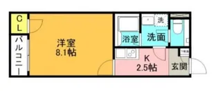 グリーンヴェール岡駅前【2階】の間取り