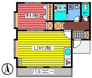 ボンレーヴNAGASE【2階】の間取り