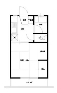 コーポ古川【2階】の間取り