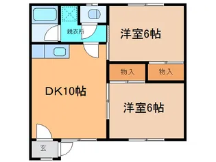 松本マンション【1階】の間取り