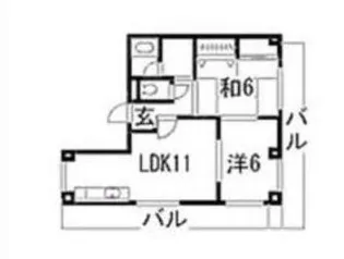 鹿児島県鹿児島市郡元2【マンション】の間取り
