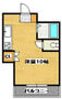 メゾーネ水前寺飛鳥【7階】の間取り