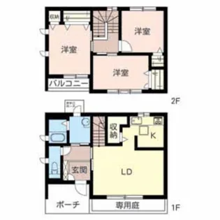 大阪府堺市西区浜寺南町1【一戸建】の間取り