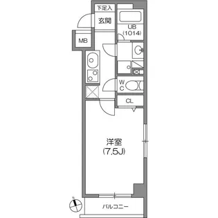 ガーラプレイス八幡山壱番館【2階】の間取り
