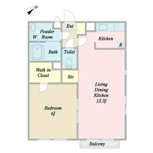 ジュールエストI【2階】の間取り