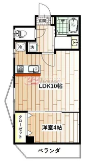 パレスジョージタウン【3階】の間取り
