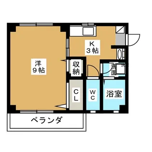 エクセル塚本【2階】の間取り