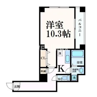 ビレイユ眞英富小路高辻【1階】の間取り