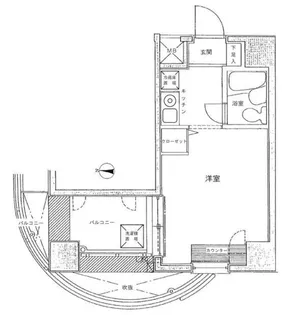 ベルジュール落合【6階】の間取り