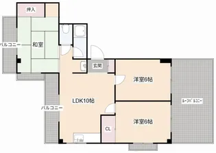 大阪府高槻市富田町5【マンション】の間取り
