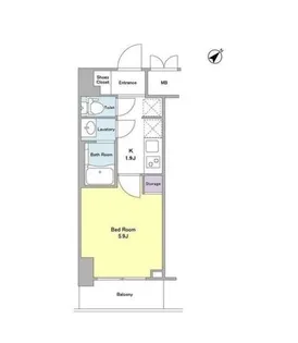 1Kの間取り画像