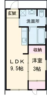 和歌山県和歌山市古屋【アパート】の間取り