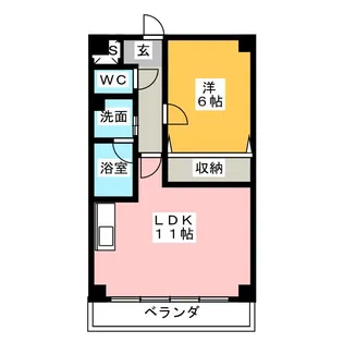 ガーデンベル【2階】の間取り