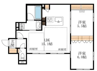 Premium Maison光【1階】の間取り