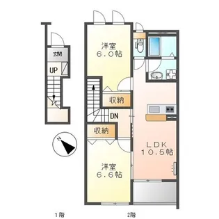 ウィステリア・リッシュ【1階】の間取り