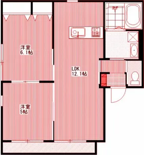 メゾン・ライトB【2階】の間取り